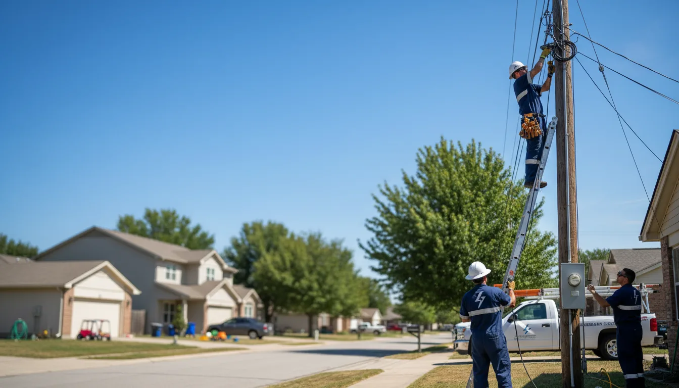 Residential electrician providing installation services in Semmes, AL